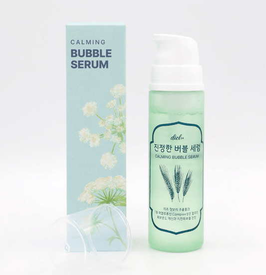 Calming Bubble Serum with soft foam texture