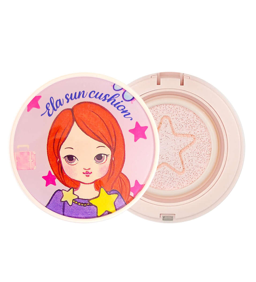 compact sunscreen cushion with mirror for children