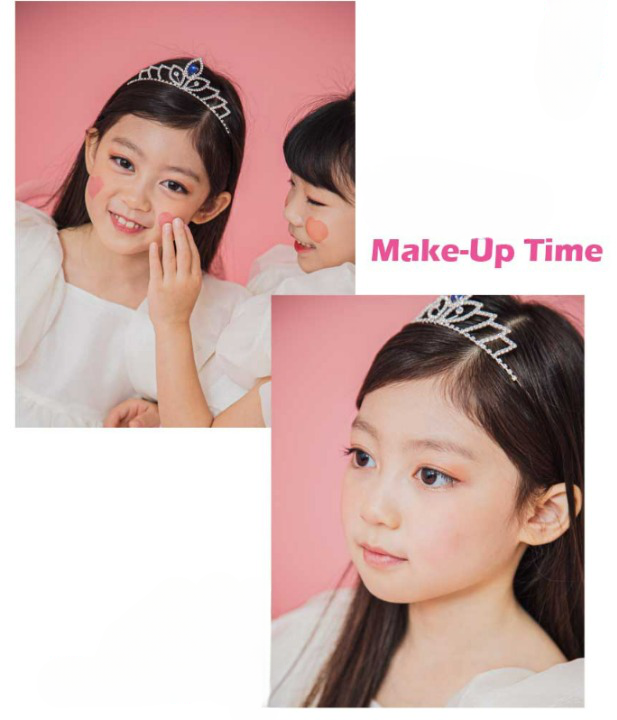 Lia Coral heart cheek stamp