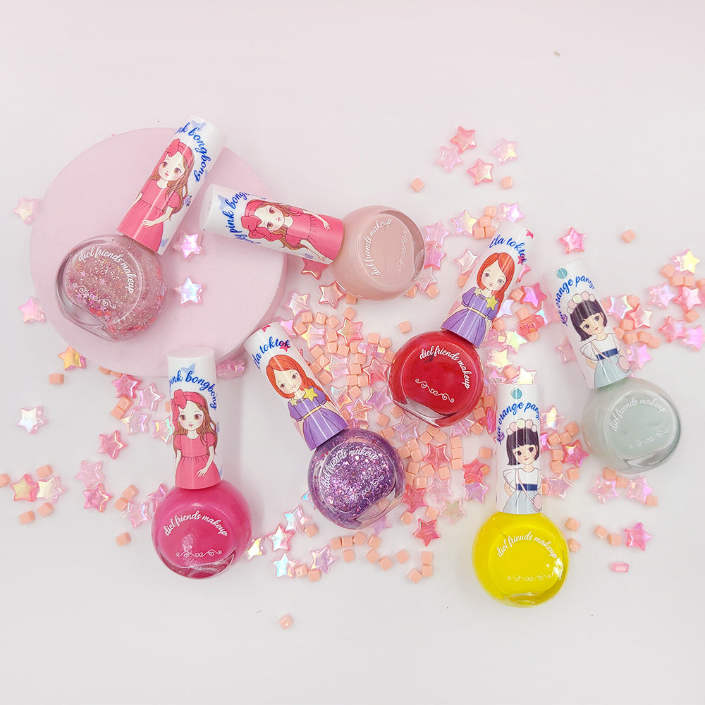 Diel Friends Kids Water-Based Peel-Off Nail Polish – Judy Pink (10ml)